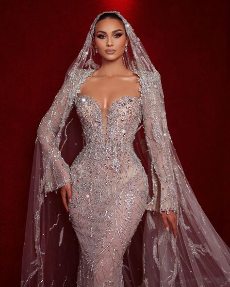 Majestic Bridal Couture✨ #glamour #bridalcouture #newcollection #bridalfashion #bridetobe #weddingdress Reception Dress Ideas, Classy Reception, Nigerian Wedding Dress, Reception Gown, Classy Prom Dresses, Instagram Dress, Baby Turban, Wedding Reception Dress, Glamour Dress