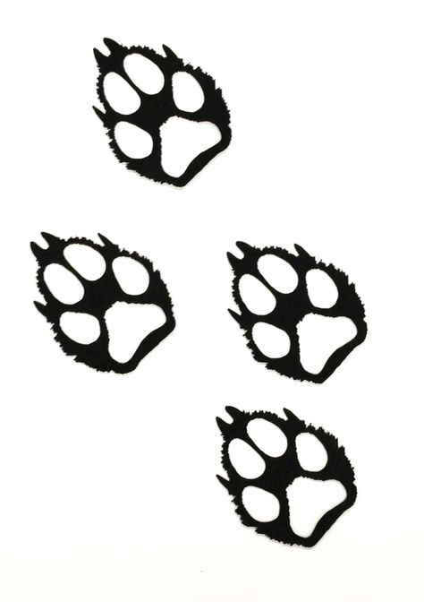 Wolf Outline, Wolf Paws, Wolf Paw Print, Wolf Paw, Art Wolf, Wolf Print, Rust Patina, Decorative Wall Art, Wood Burning Patterns