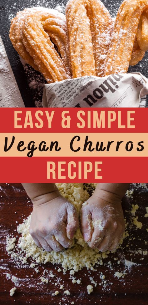 Vegan Churros Recipe Easy, Churro Cake Recipe Easy, Vegan Churros Recipe, Vegan Churros, Gluten Free Churros, Churro Recipe, Vegan Diet For Beginners, Gluten Dairy Free Recipes, Progressive Dinner