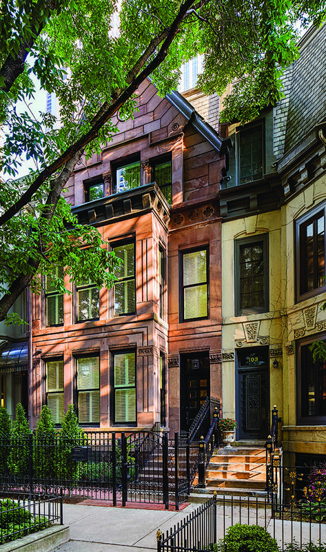 Chicago Brownstone, Brownstone Homes, New York Brownstone, Chicago House, Giuliana Rancic, Brooklyn Brownstone, Chicago Architecture, Row House, Celebrity Houses