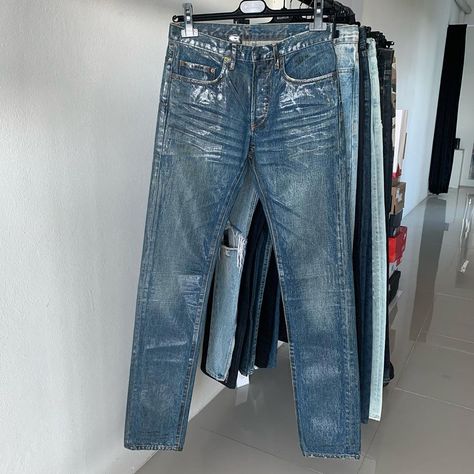 TheDenimBar Official IG on Instagram: “[ Dior Homme ] Blue Waxed 06 Size 28” Dior Jeans, Rock Revival Jean, Men's Jeans, Mens Jeans, Dior, Pants, On Instagram, Blue, Quick Saves