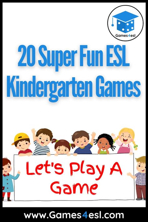 Check out our favorite FREE ESL Kindergarten games and activities. Esol Kindergarten Activities, Pre K Esl Activities, English Games For Preschoolers, Language Games For Preschool, Esl Classroom Games, Preschool Esl Activities, Esl Kindergarten Activities, Esl Preschool Activities, English Games For Kindergarten