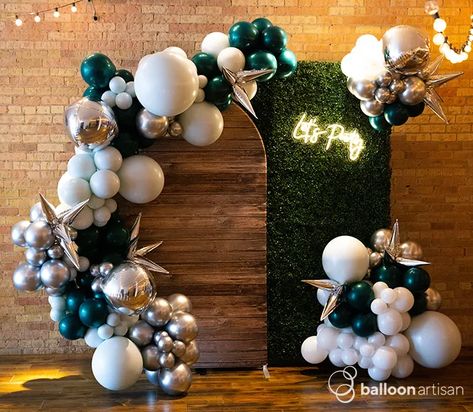 Corporate Balloon Arch and Decor Corporate Events Decoration Ideas, Events Decoration Ideas, Corporate Events Decoration, Shimmer Wall, Balloon Installation, Balloon Arches, Custom Balloons, Balloon Backdrop, Balloon Columns