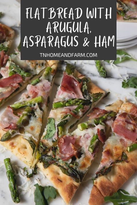 Pear Arugula Flatbread, Asparagus Pizza Recipes, Prosciutto Arugula Flatbread, Asparagus Flatbread, Pizza Asparagus, Spring Produce, Sandwich Wraps, Flatbread Recipes, Fresh Veggies