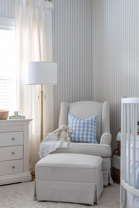 I recently had the joy of completing a a very special room for our last child. See the classic details of the baby boy nursery room I put together for our baby boy and his 6 year old brother. Classic blue gingham, natural elements and special artwork add personal touches for this sweet space. 

Baby Boy Nursery Ideas. Baby nursery ideas. Boy nursery ideas. Boy nursery decor. Boy nursery blue. Baby boy nursery room ideas. Baby Boy nursery art. Baby nursery ideas for boy. Baby nursery inspiration. White Nursery Blue Accents, Calming Blue Nursery, Wallpaper For Boys Nursery, Blue And White Nursery Wallpaper, Baby Room Wallpaper Boy, Classic Blue Nursery, Hamptons Style Nursery, Preppy Home Aesthetic, Light Blue And Grey Nursery