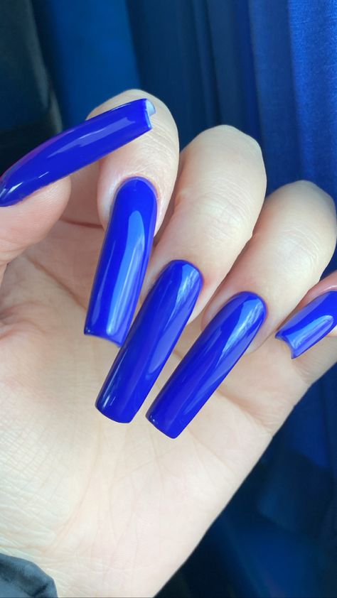 Blue Acrylic Nails, Glow Nails, Nail Envy, Nail Length, Fire Nails, Perfect Nails, Blue Nails, Trendy Nails, Toe Nails