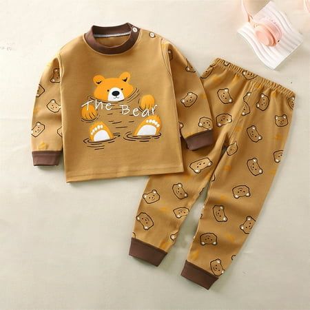 Cotton Pajamas, Cotton Sleepwear, Autumn Clothes, Estilo Chic, Sweater Collection, Boys Set, Home Wear, Toddler Boy Outfits