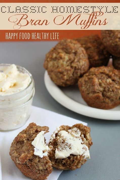 All Bran Muffins, Bran Muffin, Bran Muffin Recipes, Pizza Muffins, Bran Muffins, Happy Food, Healthy Muffins, Happy Foods, Food Healthy