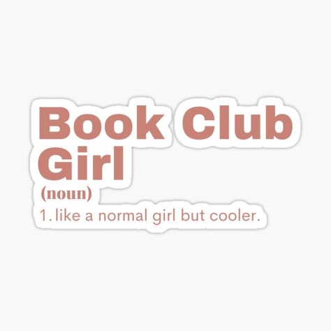 Funny Book Club Quotes, Book Club Logo Design, Book Club Aesthetic Friends, Book Club Stickers, Book Club Quotes, Book Club Aesthetic, Book Club Ideas Hosting, Club Stickers, Kindle Aesthetic