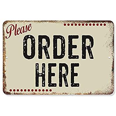 Order Here Sign, Luke's Diner Mug, Coffee Shop Kitchen, Kraft Dinner, Sign Restaurant, Diner Restaurant, Diner Decor, Vintage Diner, Shop Kitchen