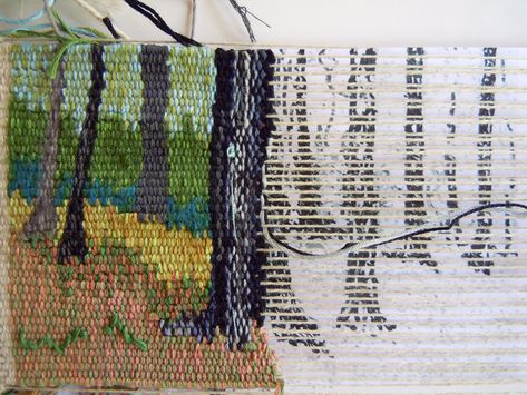 Tapestry Weaving Patterns, Woven Tapestry Art, Tapestry Loom Weaving, Needle Weaving, White Moose, Contemporary Tapestries, Weaving Tapestry, Tapestry Loom, Small Tapestry