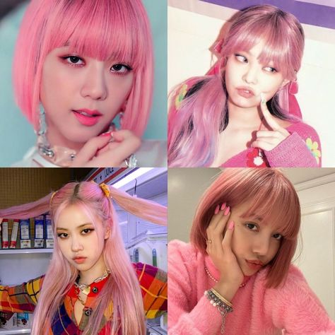 Blackpink Short Hair, Different Bangs, Rosa Blackpink, Simple Cute Hairstyles, Long Short Hair, Hair Styles Easy, Hair Style Korea, Hair Inspiration Long, Hairstyles For Girls