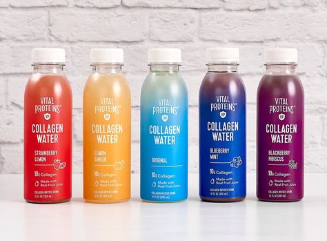 Vital Proteins Collagen Water Health Benefits Of Collagen, Collagen Water, Blueberry Mint, Beef Gelatin, Label Ideas, Drink Packaging, Collagen Drink, Diy Cooking, Collagen Benefits