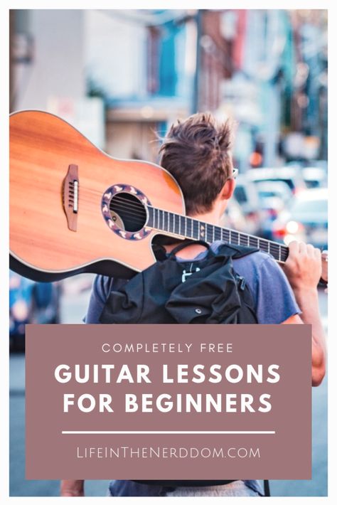 Completely FREE Guitar Lessons for Beginners at LifeInTheNerddom.com Beginning Guitar, Guitar Lessons For Kids, Free Guitar Lessons, Lap Steel Guitar, Basic Guitar Lessons, Homeschool Music, Beginner Guitar, Blues Piano, Guitar Lessons For Beginners