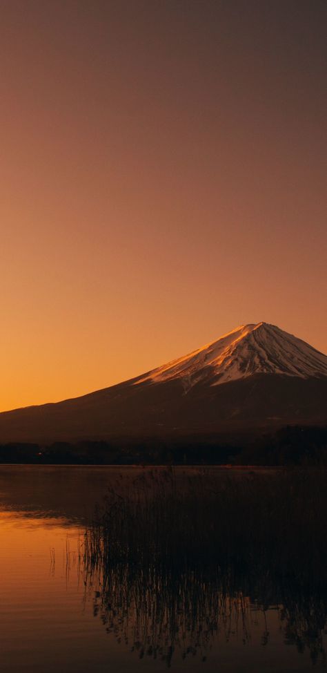 Orange Mountain Wallpaper, Japan Sunset Wallpaper, Hd Sunset Wallpaper, Japan Wallpaper 4k, Mount Fuji Wallpaper, Mountain Sunset Wallpaper, Sunset Wallpaper Hd, Sunset In Mountains, Gunung Fuji