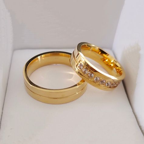 Two Rings His Hers Couples Rings Women's 22k Yellow Gold Filled White CZ Wedding Engagement Ring Bridal Sets & Men's Wedding Band ring 
Image of Wedding Ring designs for couple
low price Wedding Ring designs for couple
Image of Couple Ring design Gold
Couple Ring design Gold
budget price 24k gold band wedding couple rings
22k gold band wedding couple rings
Galle gold couple rings for engagement
couple rings gold design
couple rings gold 22k
gold couple rings for engagement with price Wedding Rings On A Budget, Sri Lanka Wedding, Fake Wedding Rings, Couple Rings Gold, Groom And Bride, Fake Wedding, Bank Deposit, Couple Wedding Rings, Wedding Gold