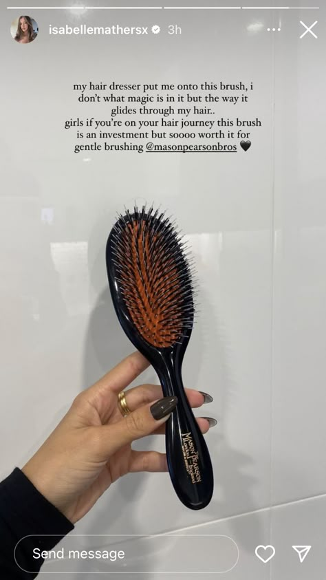 Mason Pearson Brush, 2025 Wishlist, Hair Couture, Mason Pearson, Vision Board Examples, Beauty Parlour, Purse Essentials, Love Stuff, Beauty Parlor