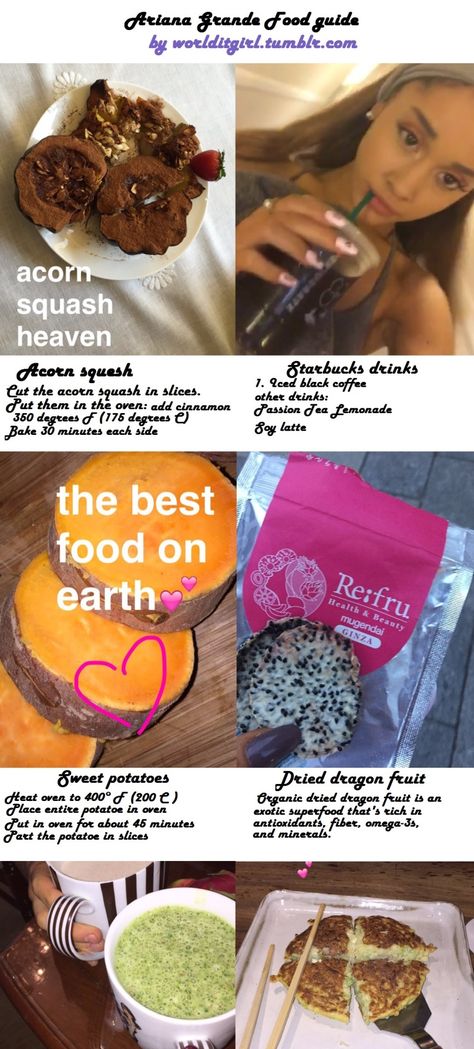 Ariana Grande Style Ariana Grande Diet, Ariana Grande Style, Acorn Squash, Vegan Foods, Vegan Lifestyle, Vegan Diet, Food Guide, Healthy Drinks, Best Foods