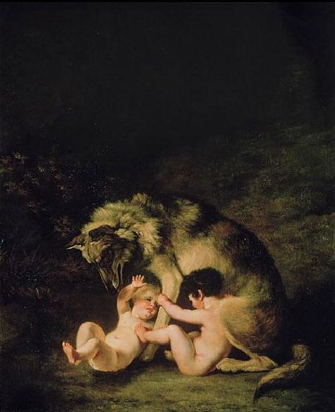 Modern Lupercalia Ritual. Painting: Romulus Remus And Their Nursemaid by Jacques Laurent Agasse Romulus And Remus, Rome Antique, Rennaissance Art, She Wolf, Roman Mythology, Roman History, A Wolf, Old Paintings, Classical Art