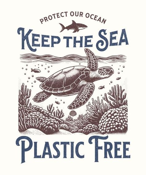 Keep The Sea Plastic Free, Japan Graphic Design, Holiday Party Kids, Palm Tattoos, T Shirt Logo Design, Screen Painting, Shirt Logo Design, Polo Design, Ocean Quotes