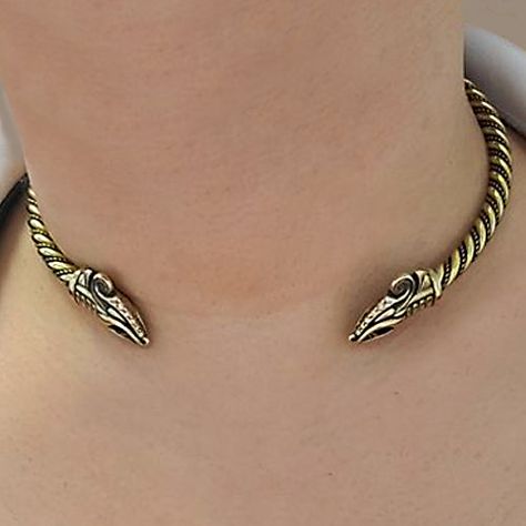 Gold Torque Necklace, Torque Necklaces, Dragon Woman, Silver Torc Necklace, Viking Torque, Celtic Torc Necklaces, Viking Torc Necklace, Viking Jewelry Historical, Torque Necklace