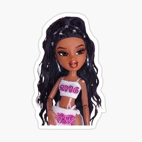 Bratz Doll Outfits, Brat Doll, Bratz Girls, Work Stickers, Iphone Wallpaper Hipster, 90s Aesthetic, Bratz Doll, Aesthetic Stickers, Logo Sticker