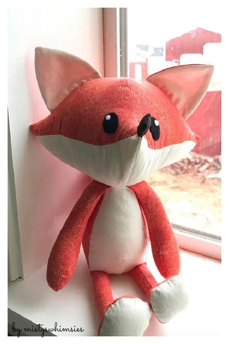 Fox Toy Free Sewing Pattern Fox Sewing Pattern Free, Free Fox Pattern, Fox Sewing Pattern, Nice Smile, Fox Toys, Free Sewing Pattern, Free Sewing Patterns, Easy Sewing Projects, Sewing Patterns Free