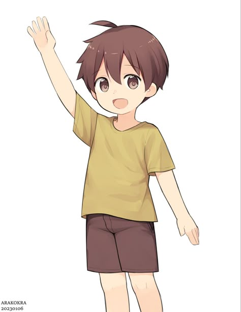 Anime Child Boy, Hands Up In The Air, Anime Kid, Japan Tourist, Aphmau Fan Art, Anime Hands, Children Sketch, Boy Drawing