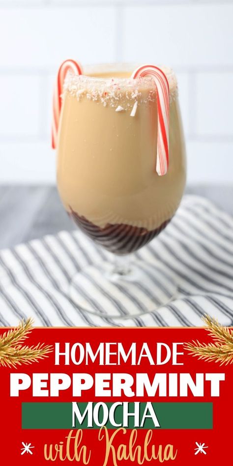 Spiked Peppermint Mocha Spiked Coffee, Champagne Punch Recipes, Homemade Peppermint Mocha, Mocha Shake, Peppermint Mocha Recipe, Classic Eggnog, Coffee With Alcohol, Cozy Drinks, Liquor Recipes