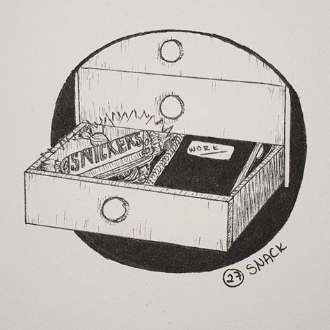 Snacks Inktober, Snacks, Art