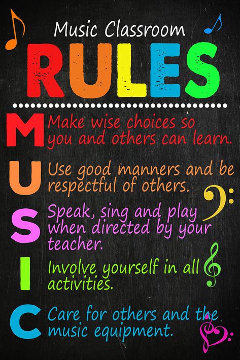 Music Classroom Rules, Elementary Music Classroom Decor, Music Room Bulletin Boards, Music Classroom Posters, Music Classroom Organization, Music Classroom Bulletin Boards, Classroom Expectations Poster, Music Centers Elementary, Poster For Classroom