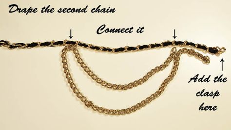 Diy Chain Belt, Chanel Diy, Belt Diy, Fashion Must Haves, Diy Jewelry To Sell, Diy Bangle Bracelets, Diy Jewelry Rings, Leather Jewelry Diy, Tommy Ton