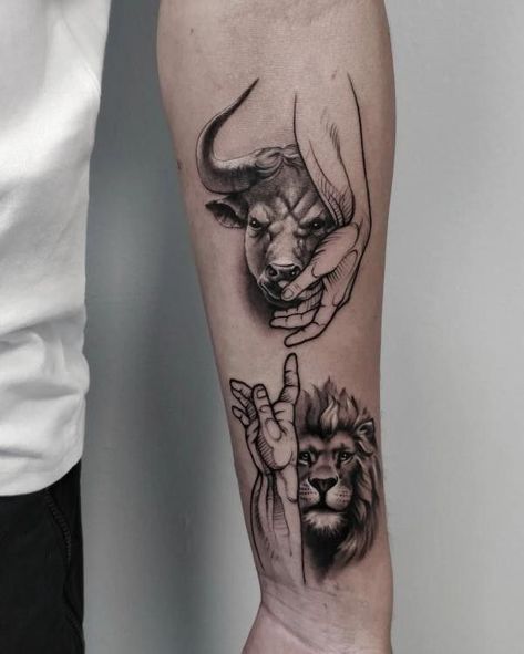 Angry Bull Tattoo, Taurus Bull Tattoos, Angry Bull, Bull Tattoo, Leo Tattoo Designs, Taurus Bull, Bull Tattoos, Taurus Tattoos, Cool Arm Tattoos