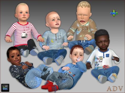 Boys Sims 4 Cc, The Sims 4 Outfits, Sims 4 Outfits, Infant Cc, Sims 4 Cc Download, The Sims 4 Skin, Sims 4 Children, Matching Shoes, The Sims 4 Download