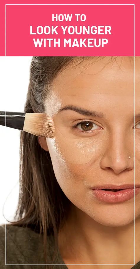 How to Look Younger with Makeup? Basic Makeup, Aging Process, Look Younger, Makeup Essentials, Makeup Inspiration, To Look, That Look, Foundation, Blush