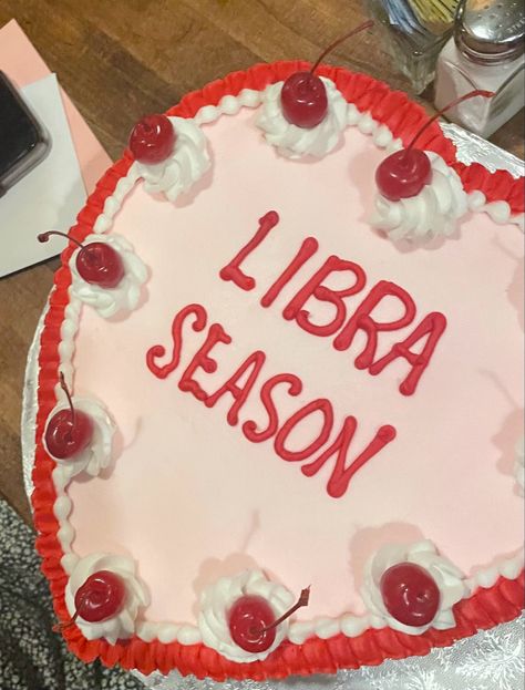 Birthday Cake Text, Libra Season Cake, Libra Season, Girl Birthday, Birthday Cake, Cake, Birthday