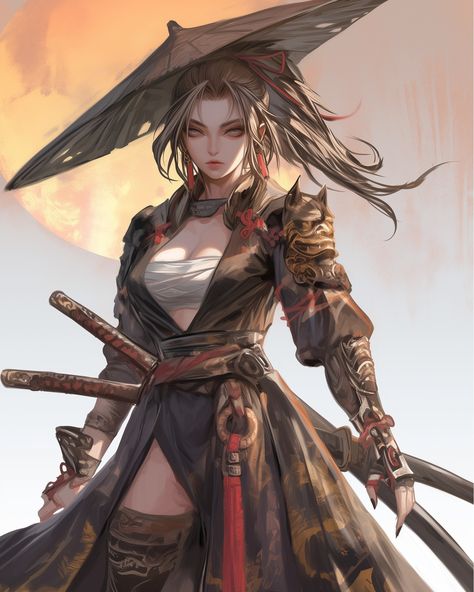 Warriors of honor, strength, and elegance. 🗡️✨ These fearless female samurai embody the spirit of Bushido, the way of the warrior. Their determination is as sharp as their katanas, and their grace is as unyielding as their resolve. Each stroke of their blade tells a story of courage, discipline, and the eternal quest for balance. 🌸🏯 #SamuraiSpirit #WarriorWomen #BushidoCode #SamuraiArt #FemaleWarriors #JapaneseCulture #StrengthAndHonor #EpicWomen #ArtOfWar #KatanaSkills #AnimeArt #FierceAndF... Samurai Girl Drawing, Anime Samurai Woman, Lady Samurai Art, Female Samurai Character Art, Japanese Samurai Woman Art, Asian Warrior, The Way Of The Warrior, Bushido Code, Mitsunari Ishida Samurai Warrior