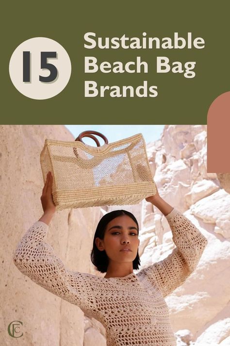 Sustainable Bags, Woven Beach Bags, Stylish Travel Bag, Sustainable Brands, Easy Fashion, Sustainable Bag, Bag Designs, Slow Fashion Movement, Sustainable Textiles