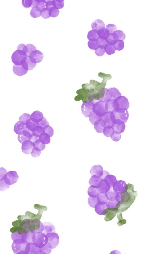 Wallpaper Buah Aesthetic, Custom Phone Cases Diy, Grape Wallpaper, Grape Drawing, Color Uva, Light Purple Wallpaper, Wine Glass Designs, Grape Pattern, Abstract Wallpaper Backgrounds