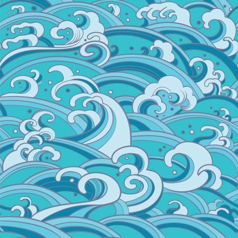 Tile Wall Art, Handmade Ceramic Tiles, Wave Art, Water Waves, Ceramic Wall Tiles, Wave Pattern, Ocean Waves, Abba, Adhesive Vinyl