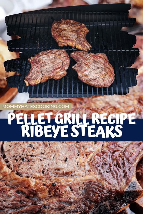 Pit Boss Steak Recipes, Smoked Steaks In Pellet Smoker, Steak On Smoker Grill, Reverse Sear Steak Pellet Grill, Pit Boss Pellet Grill Recipes Steak, Pellet Grill Ribeye Steaks, Steak On Pellet Grill, Steaks On Pellet Grill, Pellet Grill Steaks