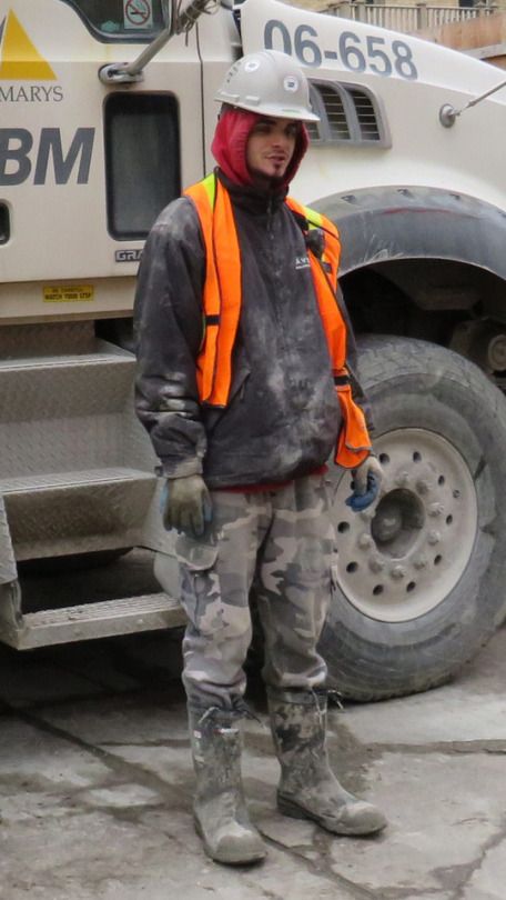 Blue Collar Men Worker Aesthetic, Cute Construction Worker Outfit, Construction Worker Outfit, Mens Tall Boots, Mens Work Outfits, Worker Boots, Box Costumes, Scruffy Men, Work Uniforms