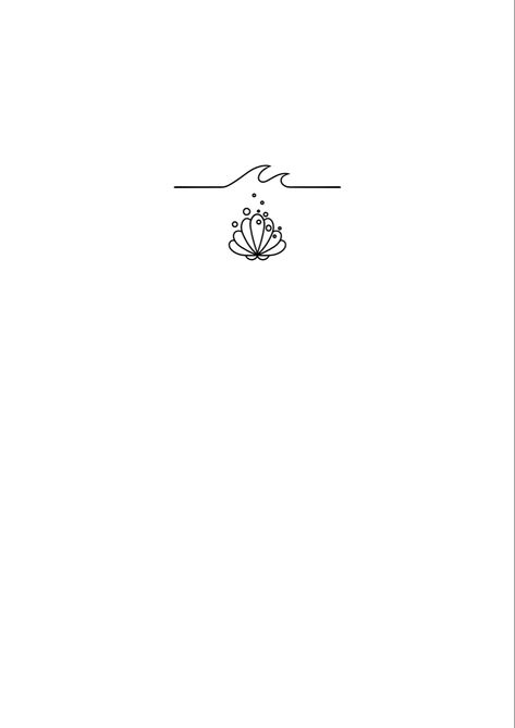 Shell Tattoo Design, Tattoo Design Minimal, Sea Shell Tattoo, Shell Tattoo, Shell Tattoos, Tattoo Minimal, Wave Tattoo, Waves Tattoo, Design Tattoo