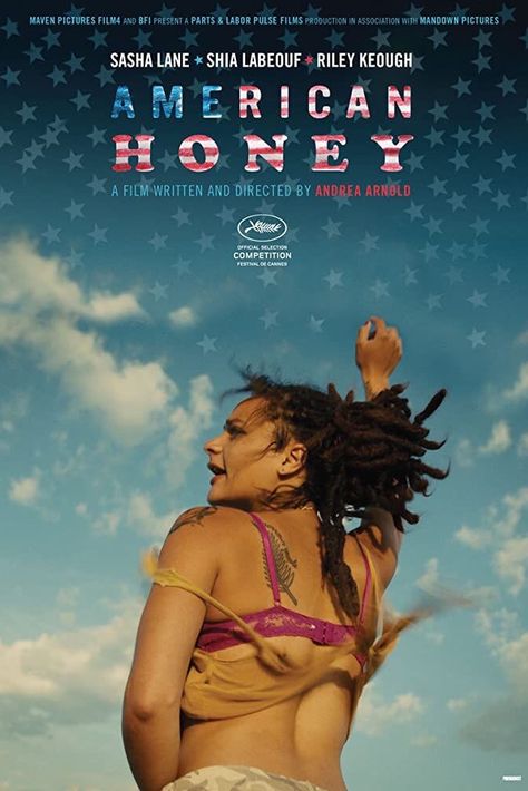 American Honey Movie, Honey Movie, Honey Poster, Sasha Lane, American Honey, Riley Keough, Shia Labeouf, Tv Series Online, Movies 2016