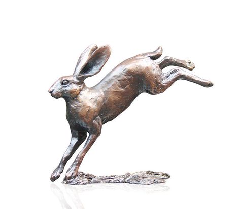 Hare Running, Sculpture Images, Rabbit Sculpture, Old Manor, Jack Rabbit, Owl Crafts, Winter Design, Certificate Of Authenticity, Animal Sculptures