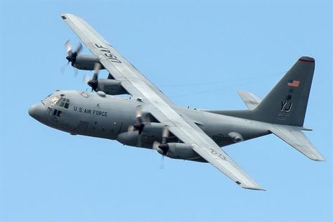 A USAF Lockheed C-130 Hercules tactical transport flies during a training mission over Yokota Air Base, Japan, Sept. 24, 2013. The C-130H provides tactical airlift worldwide. Its flexible design allows it the capability to operate in austere environments. (U.S. Air Force photo/Osakabe Yasuo) C130 Hercules, Air Force Planes, Treading Water, Aircraft Interiors, C 130, Staff Sergeant, Fort Bragg, Military Helicopter, U S Air Force