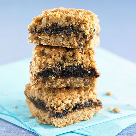 California Prune Energy Bars - California Prunes | Prunes. For life. Prune Bars, Prune Recipes, Energy Bars Recipe, Kids Lunches, Square Cake Pans, Energy Bars, School Snacks, Afternoon Snacks, Snack Ideas