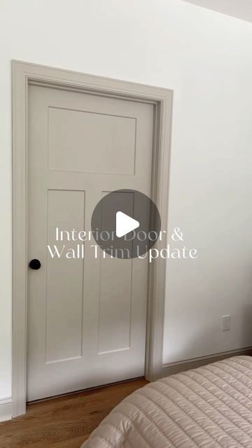 1,856 likes, 326 comments - sosimplyjessica on August 17, 2022: "You know when you tell yourself it’s only going to be 2 doors and a few pieces of trim, and you end up painting 8 doors and an entire hallway 🤣 Obsessed doesn’t come close 😍 Trim and Door: BM Revere Pewter". Hallway Wall And Door Colors, Painting Trim And Doors Same Color As Walls, Taupe Trim And Doors Interior, Color Trim And Doors, Revere Pewter Interior Doors, Painted Doors And Frames Interior, Painted Hallway Doors Interior, Revere Pewter Trim And Doors, Revere Pewter Wainscoting