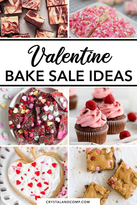 valentine bake sale ideas Valentine's Day Baked Treats, Valentine’s Day Bake Sale, Valentine Bake Sale, Easy Valentines Day Treats, Easy Bake Sale Ideas, Kids Bake Sale, Bakesale Ideas, Bake Sale Ideas, Healthy Valentines Treats