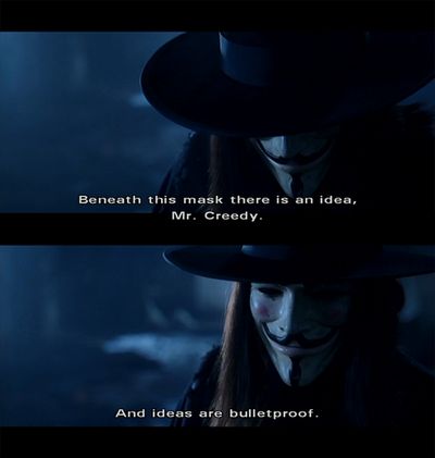 V for Vendetta - Remember remember the fifth of November. Gunpowder, treason and plot.I see no reason why gunpowder, treason should ever be forgot... V For Vendetta Quotes, Vendetta Quotes, Wolf Pack Quotes, V Pour Vendetta, Ideas Are Bulletproof, Are You Not Entertained, V For Vendetta, Movie Lines, Stuff And Thangs